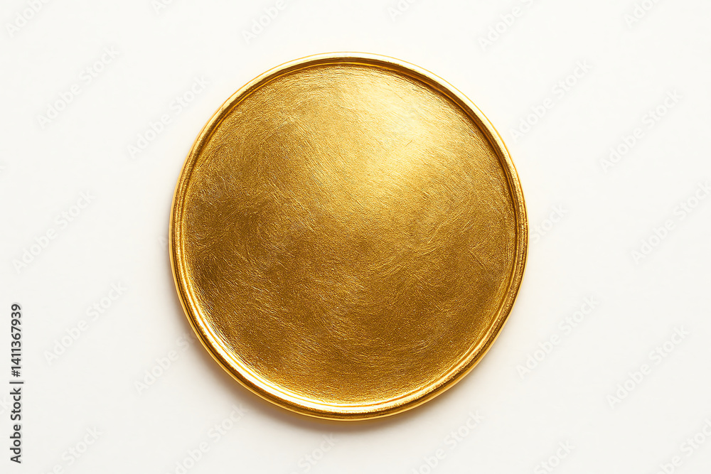 A stunning gold plate that adds elegance to any dining table. Perfect for showcasing gourmet dishes and enhancing the aesthetic experience of a meal.
