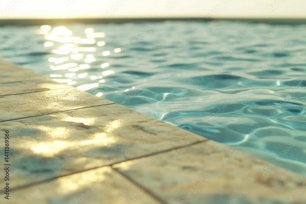 Obraz premium Pool Edge Close Up