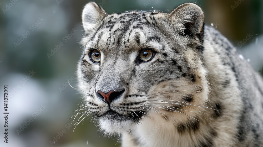 Fototapeta premium snow leopard portrait