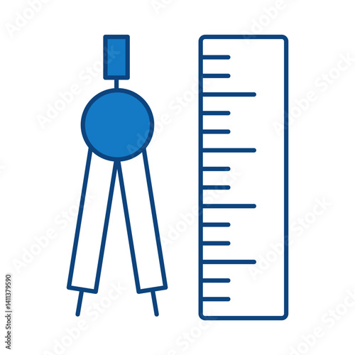 Design Blue Line Icon. Startup, Success, Growth Editable Stroke Vector Illustration