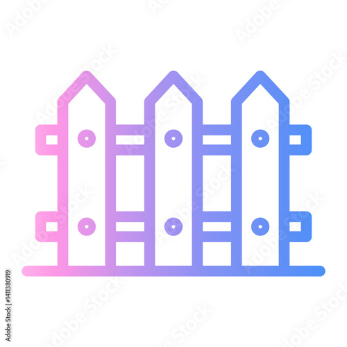 hedge Line Gradient Icon