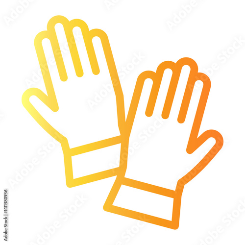 gloves Line Gradient Icon