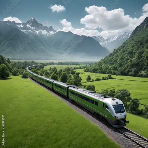 road, mountain, landscape, nature, summer, sky, mountains, travel, train, green, alps, hill, river, valley, forest, car, switzerland, view, grass, italy, tree, curve, outdoors, europe, highway