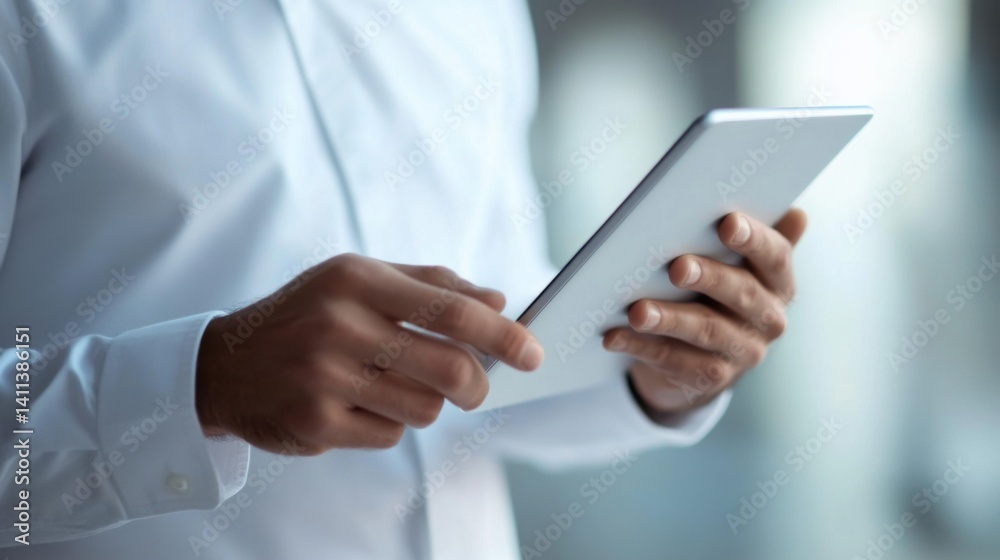 Warehouse manager reviewing inventory on a tablet device. Featuring leadership and oversight Warehouse manager reviewing inventory on a tablet device. Featuring leadership and oversight