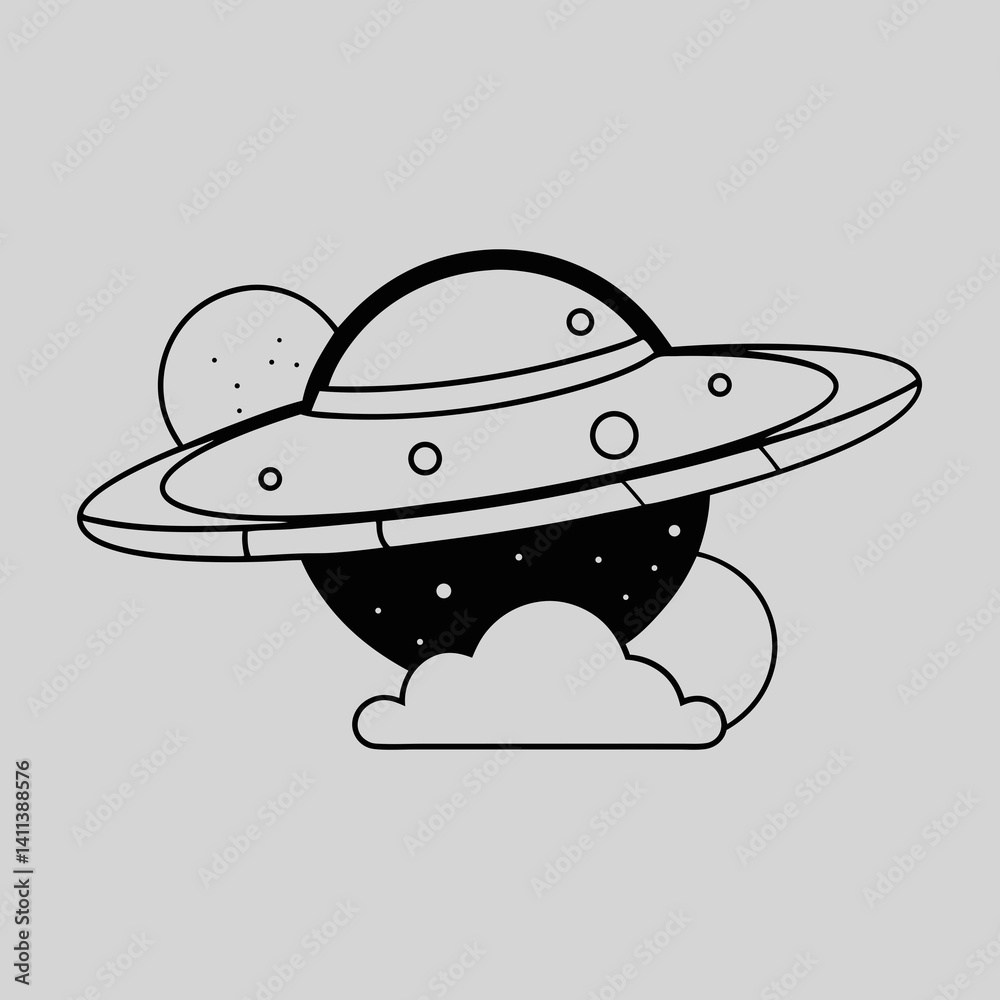 cartoon ufo flying cartoon ufo flying