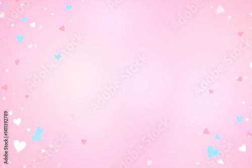 pink background with lots of hearts on it