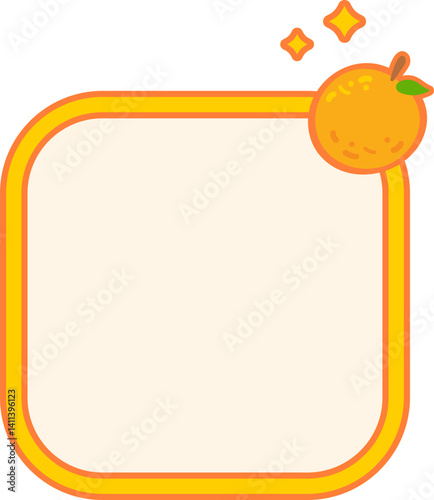 Cute fruit Text box label