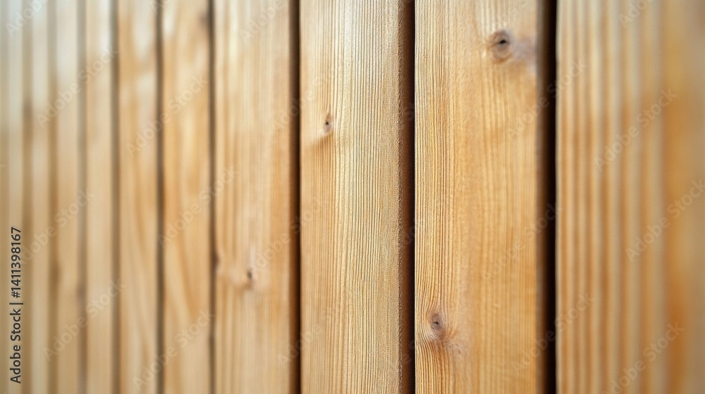 Fototapeta premium Light Brown Vertical Wooden Planks Texture Background