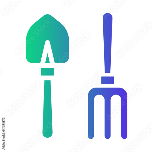 trowel Gradient icon