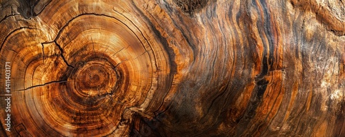 A close-up view of a textured tree trunk featuring a prominent knot, showcasing intricate patterns in the bark and rich earthy tones, highlighting nature's unique artistry.