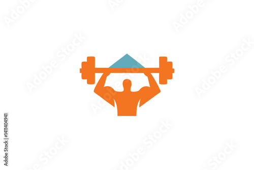 Fitness Healthcare Zim Icon Design a man Like best body icon Creative And Unique style Adobe Illustrator Artwork