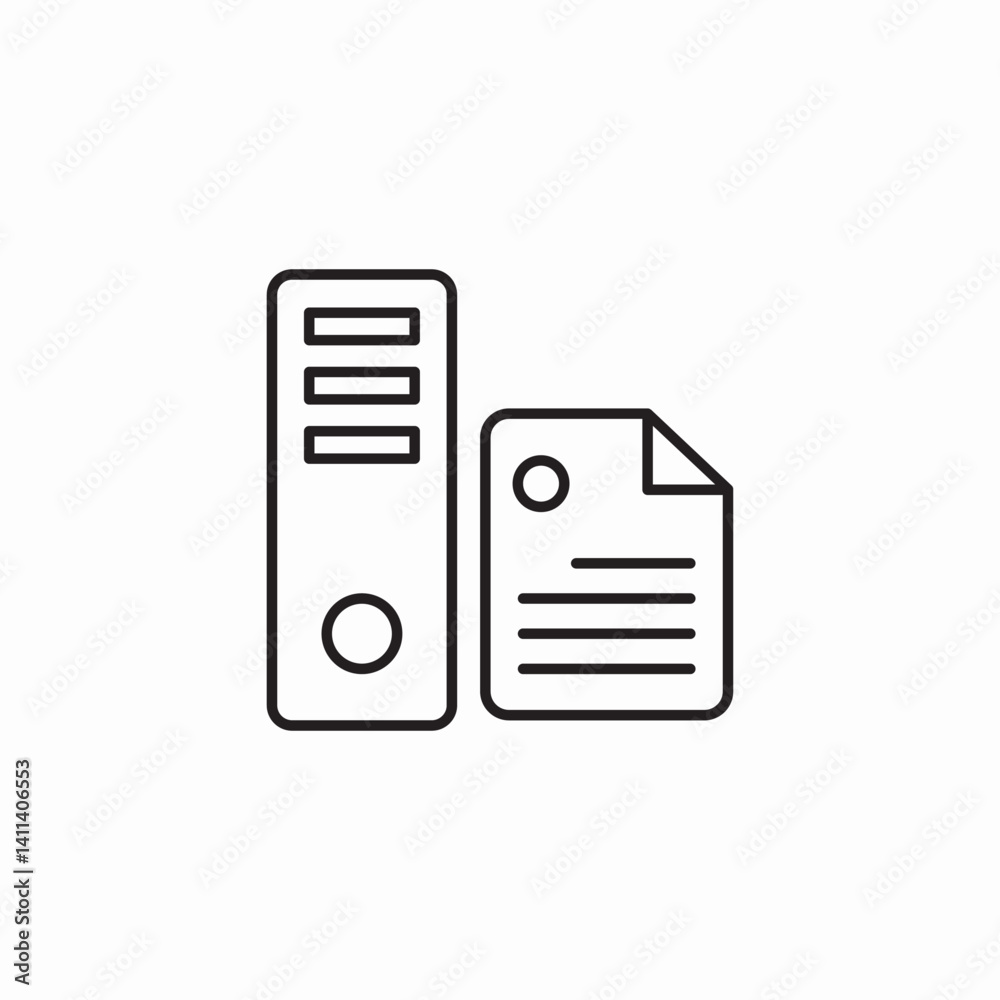 folder document icon sign vector folder document icon sign vector
