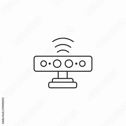 kinect sensor icon sign vector