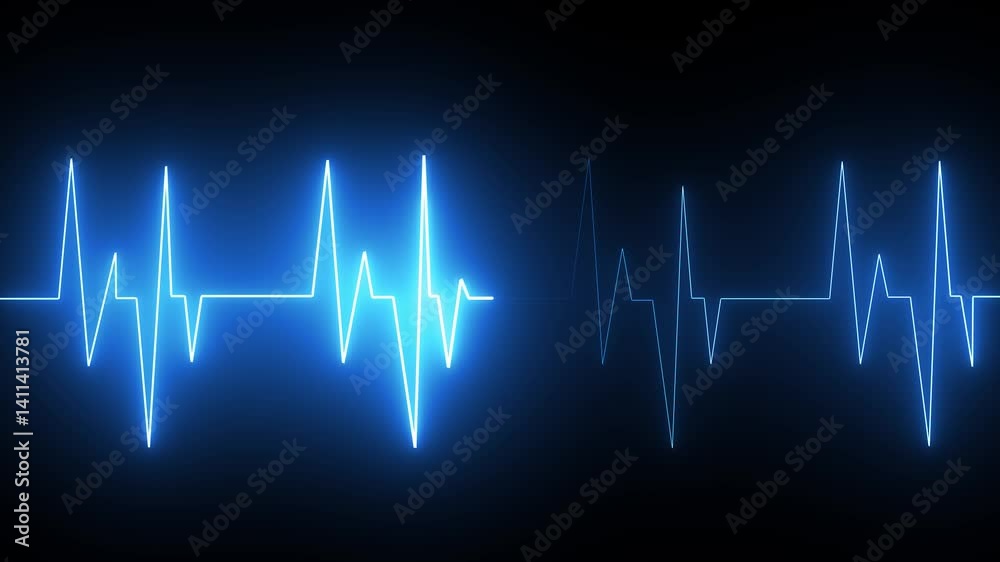 abstract glowing neon Heart and cardiogram, heart with heartbeat icon animation. heartbeats icon animated on black background. heartbeat pulse icon animated. abstract glowing neon Heart and cardiogram, heart with heartbeat icon animation. heartbeats icon animated on black background. heartbeat pulse icon animated.