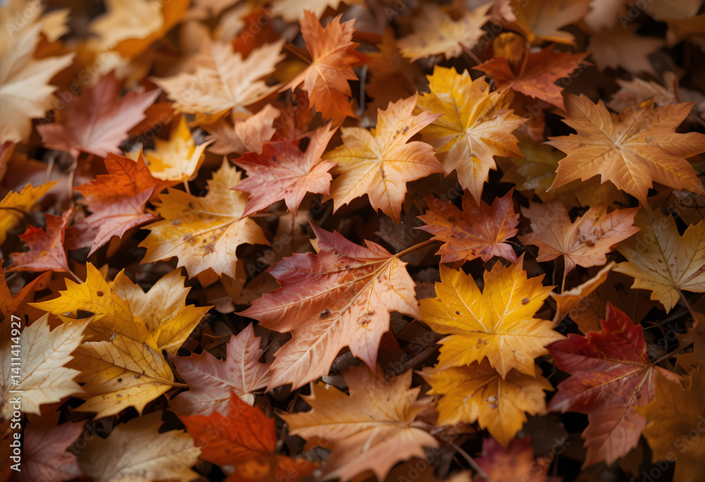Fototapeta premium Autumn leaves background