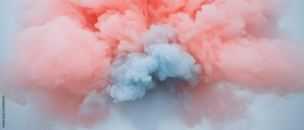 Fototapeta premium Abstract Colorful Cloud Explosion