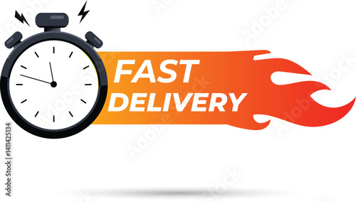 Free and fast delivery design icons
