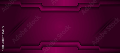 Abstract gradient banner design with light effect | Creative modern template for poster, presentation, power point, corporate, luxury, decoration | Elegant premium design with dark magenta colour