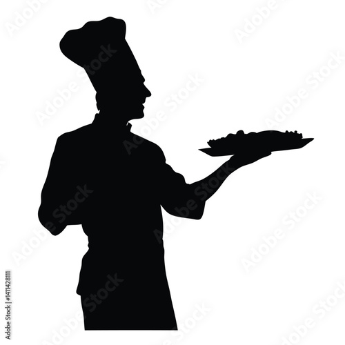 Chef vector silhouette