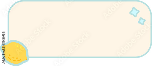 Cute fruit Text box label