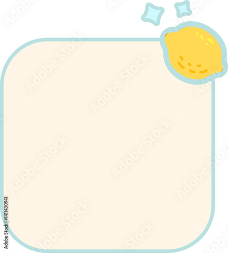 Cute fruit Text box label