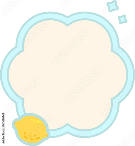 Cute fruit Text box label