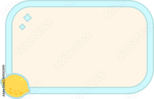 Cute fruit Text box label