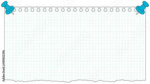 note frame-25　メモのフレーム。ノートの背景。紙の壁紙。破いたノートのあしらい。