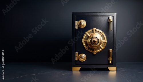 safe with gold bars