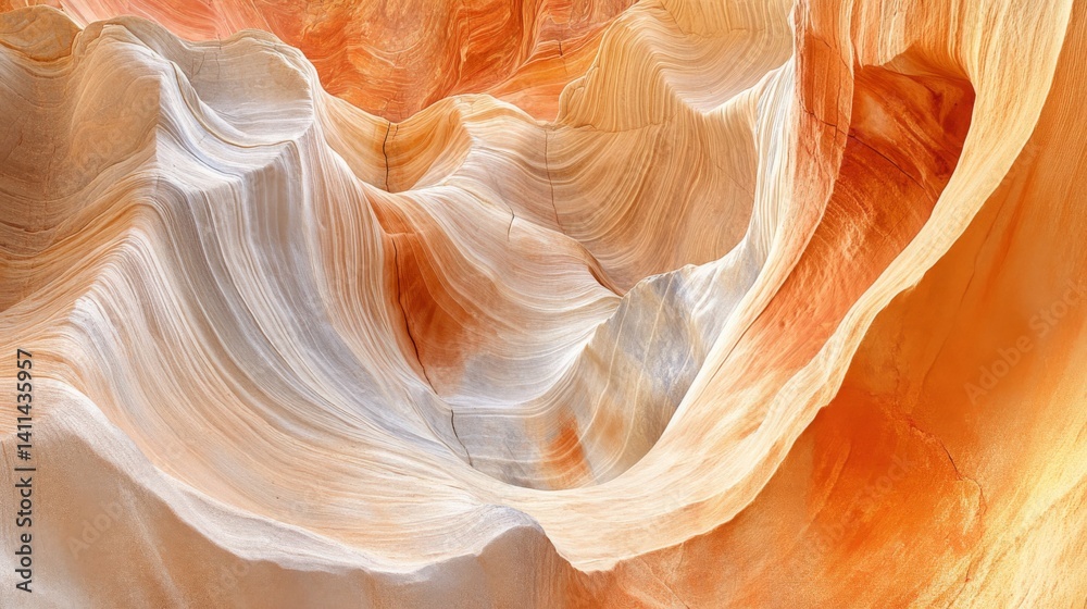 Abstract Orange And Beige Stone Swirl Texture Abstract Orange And Beige Stone Swirl Texture