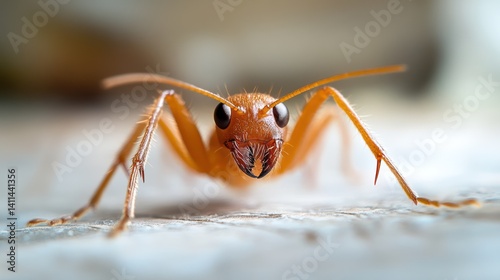 Close up image of a detailed ant insect creature