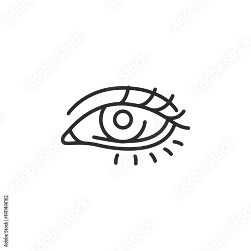 Dry eye icon. Simple dry eye icon for social media, app, and web design. Vector illustration.