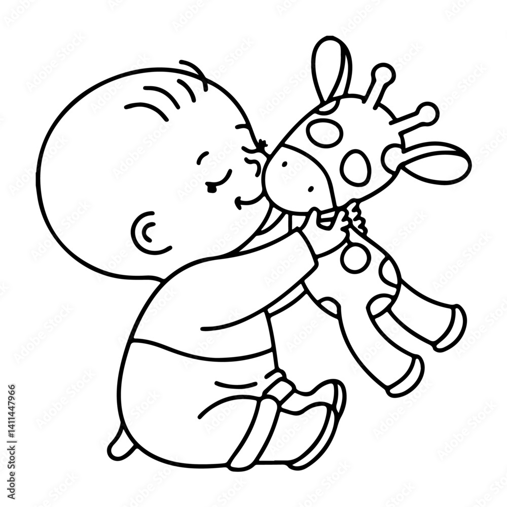 Obraz premium 8.5x8.5 coloring pages, bold and easy, black and white, line art, illustration, printable coloring pages, adult coloring book, kids coloring book, simple coloring designs, clean line art, bold outline