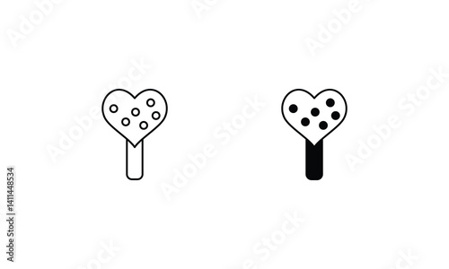 Lollipop  icons set vector stock illustration