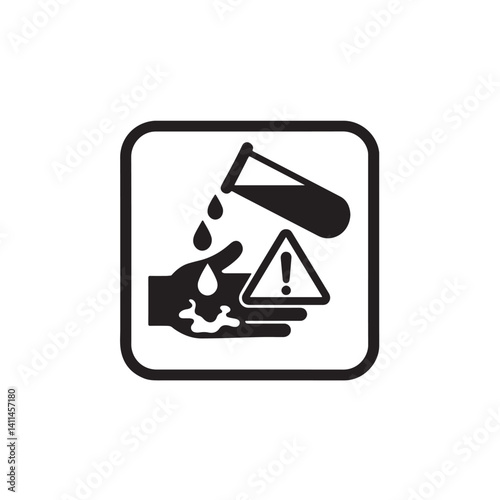 Dangerous chemical liquid warning