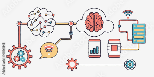 Understanding the interconnectedness of AI, cloud computing, IoT devices, and data management systems
