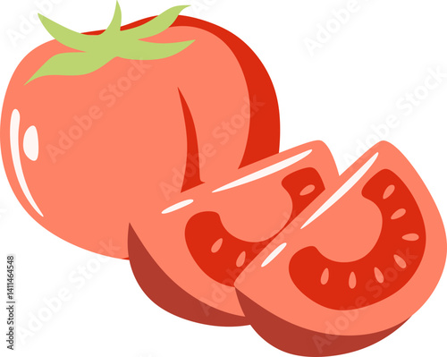 Tomato Slices Illustration