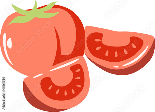 Tomato Slices Illustration
