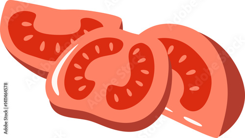 Tomato Slices Illustration