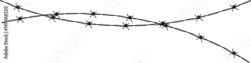 Barbed Wire Abstract Illustration