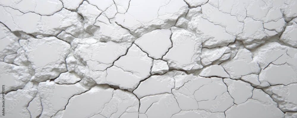 Intricate cracks spiderweb across a once-smooth white wall, a testament to structural failure - shatter crack dilapidation Intricate cracks spiderweb across a once-smooth white wall, a testament to structural failure - shatter crack dilapidation