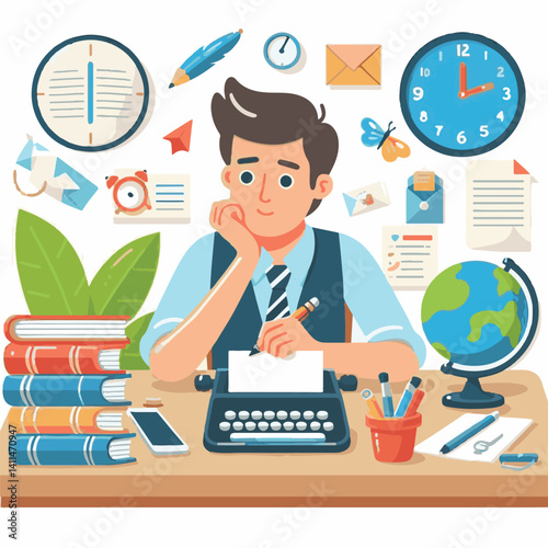 writer, business, paper, text, write, work, office, desk, pen, computer, job, hand, person, creative, online, laptop, journalist, author, internet, education, content, book, vector, technology, letter