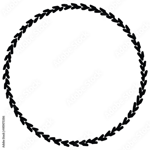 Obraz na płótnie frame made of chain vector on white background w salonie