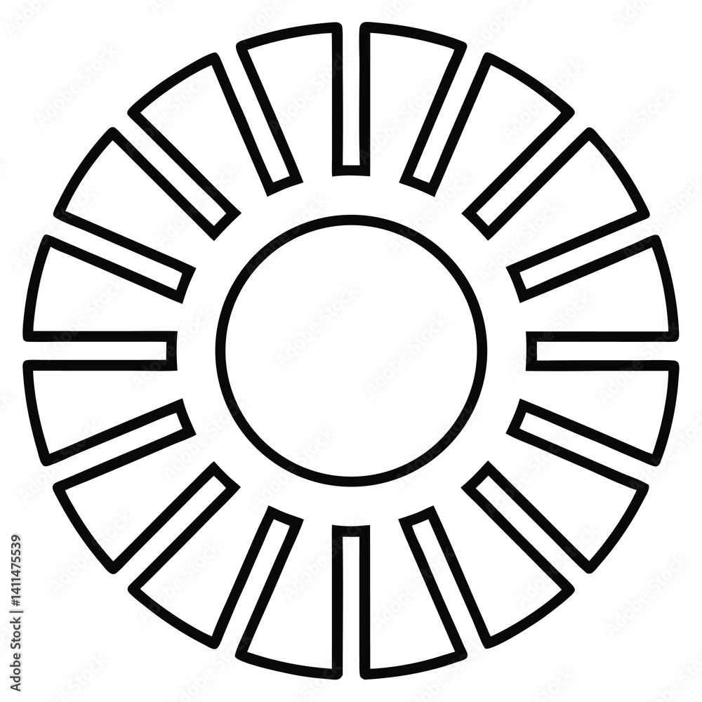 vector illustration of a circle