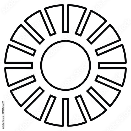 Obraz na płótnie vector illustration of a circle w salonie