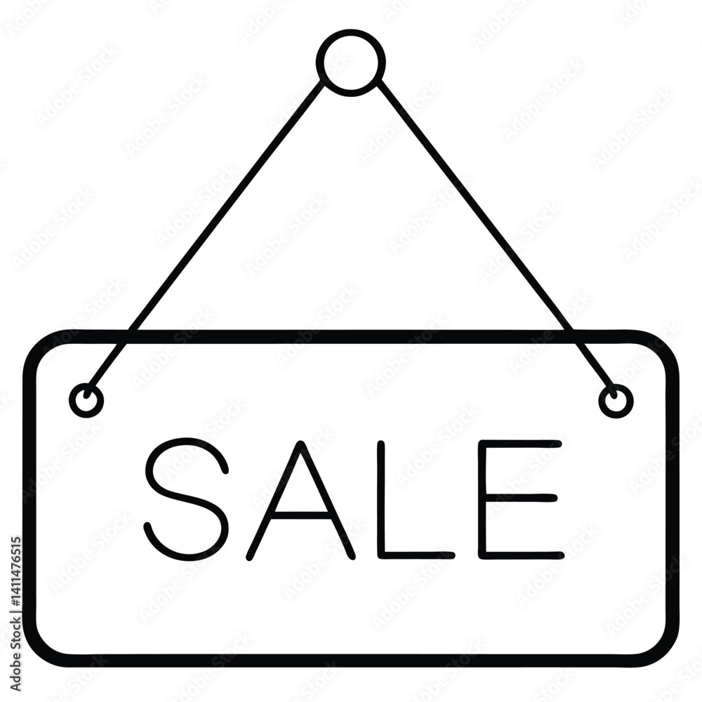 sale sign isolated on white background