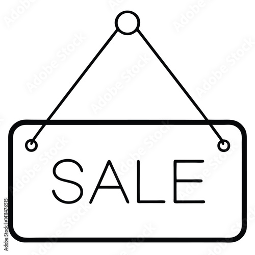 Obraz na płótnie sale sign isolated on white background w salonie