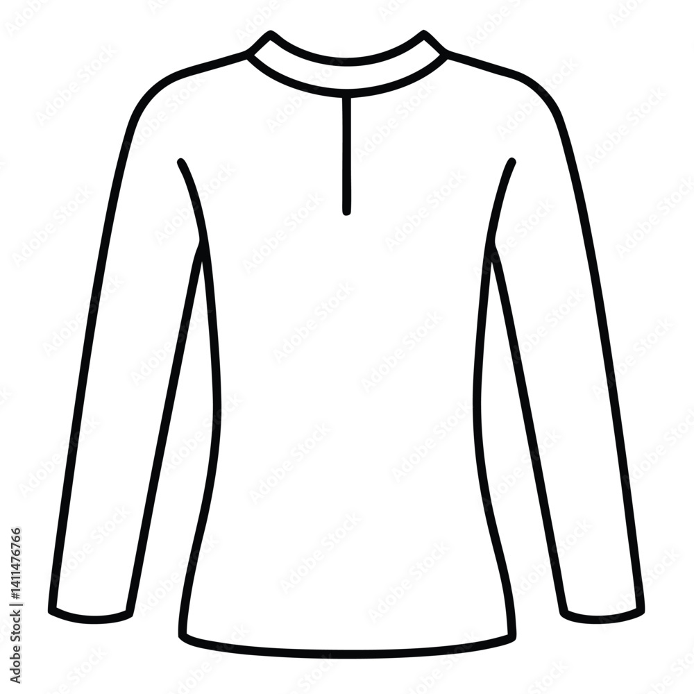 white shirt isolated on white
