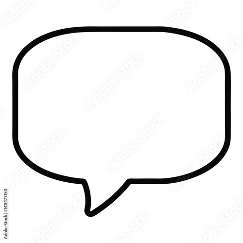 Obraz na płótnie chat icon on white background w salonie