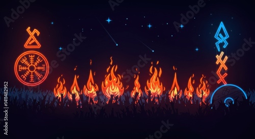 Holographic Up Helly Aa Fire Festival